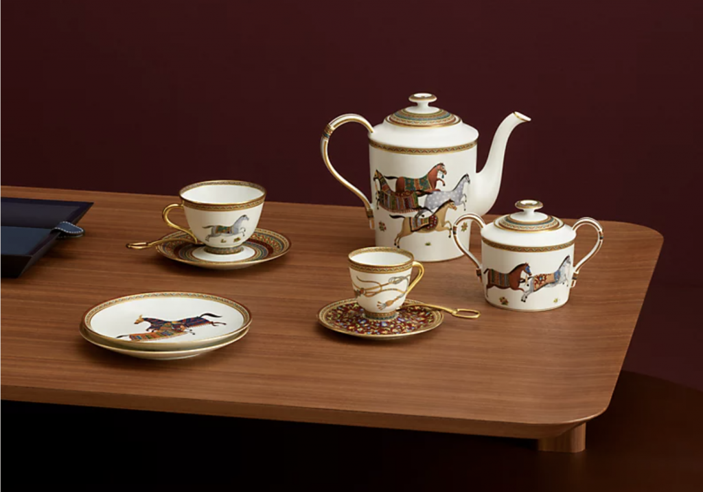 Juego de tazas té de Hermès