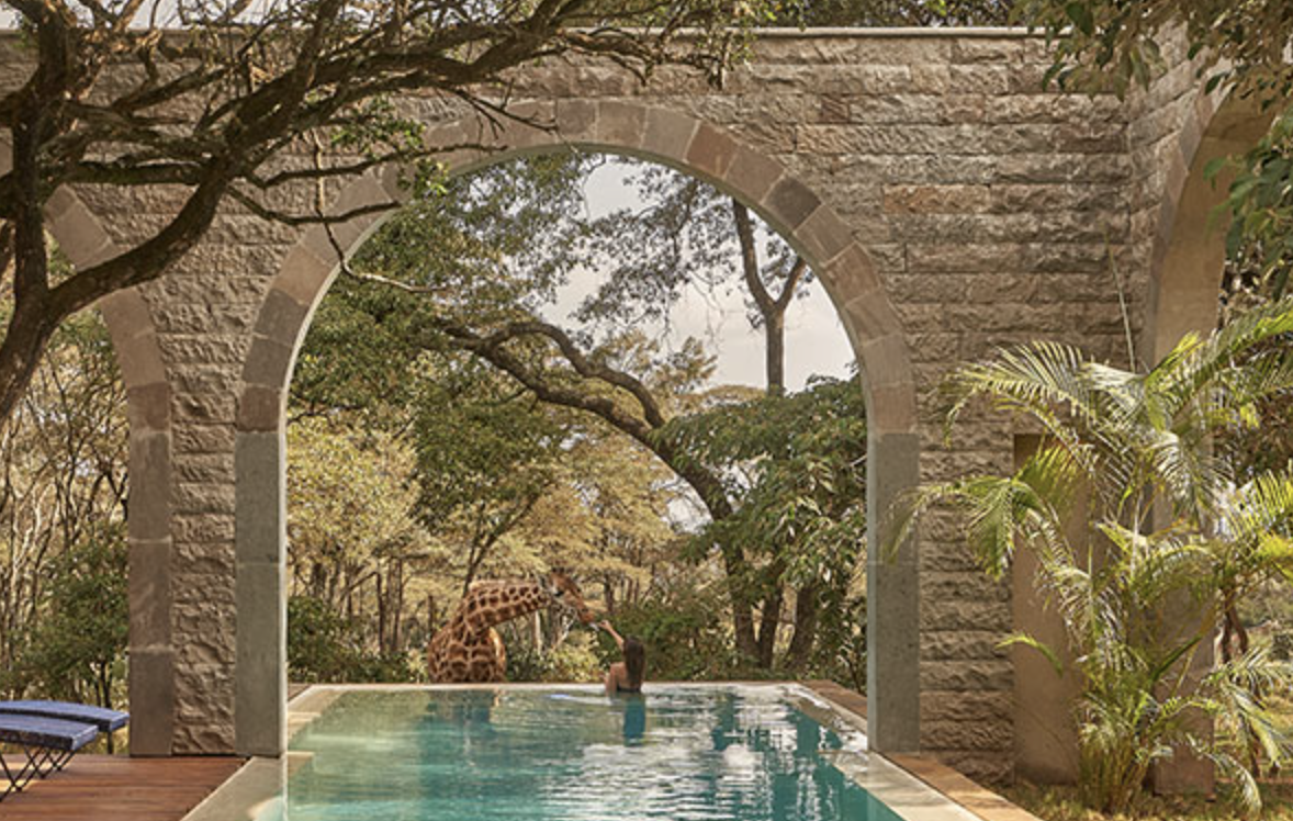 Hote jirafas Kenia