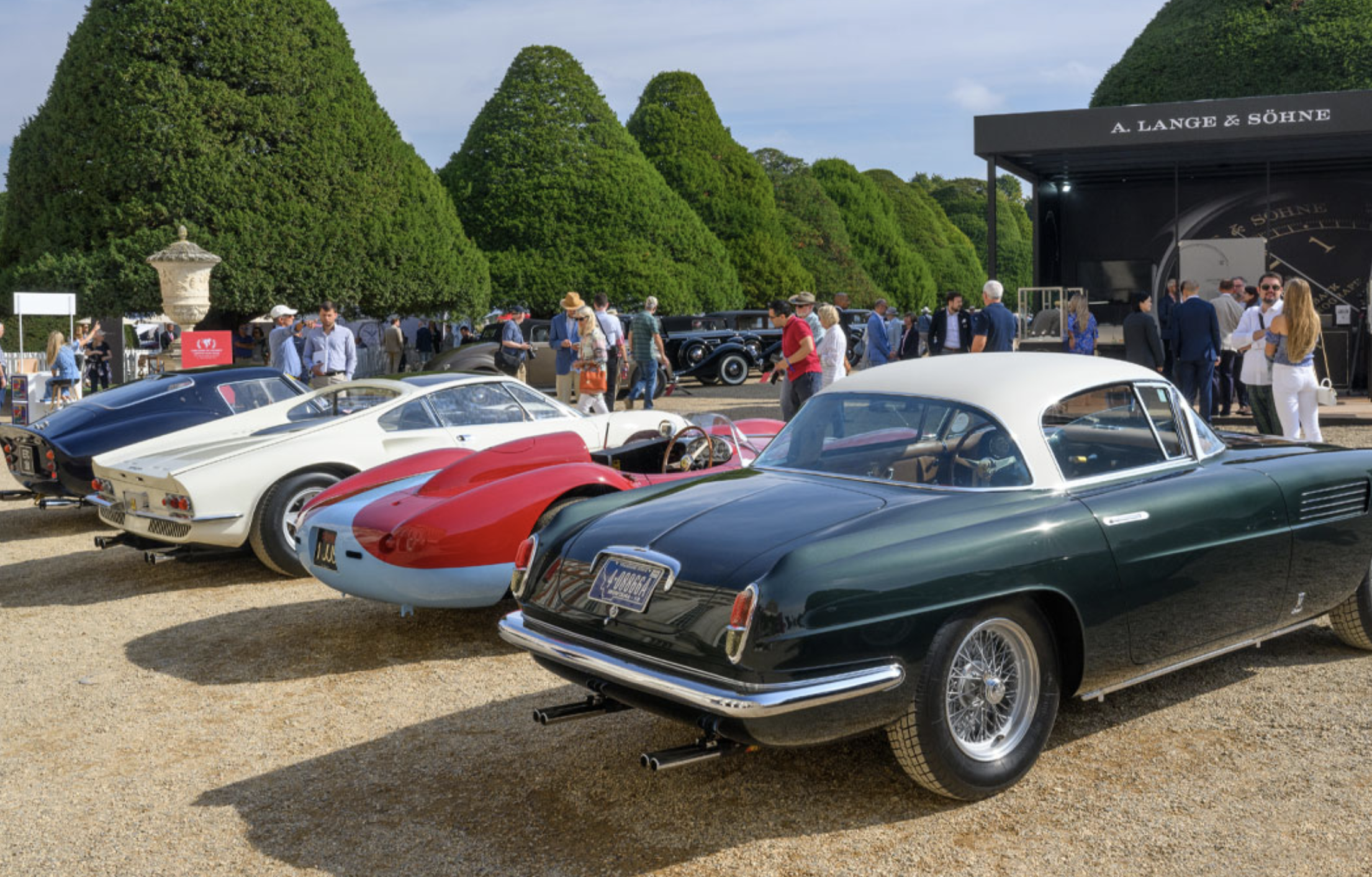 Coches expuestos en el Concours of Elegance
