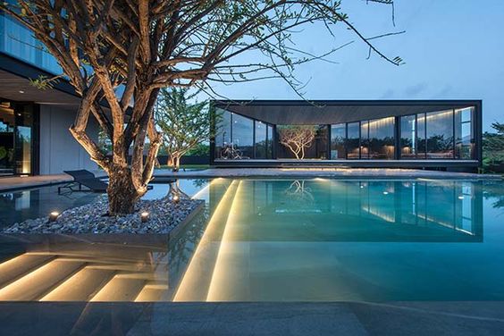 Luces piscina