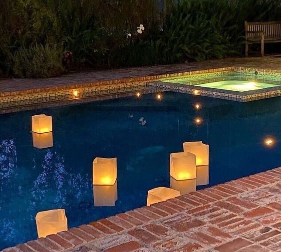 Luces piscina