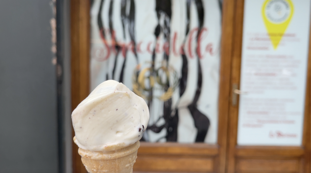 helado de Stracciatella en B&eacute;rgamo