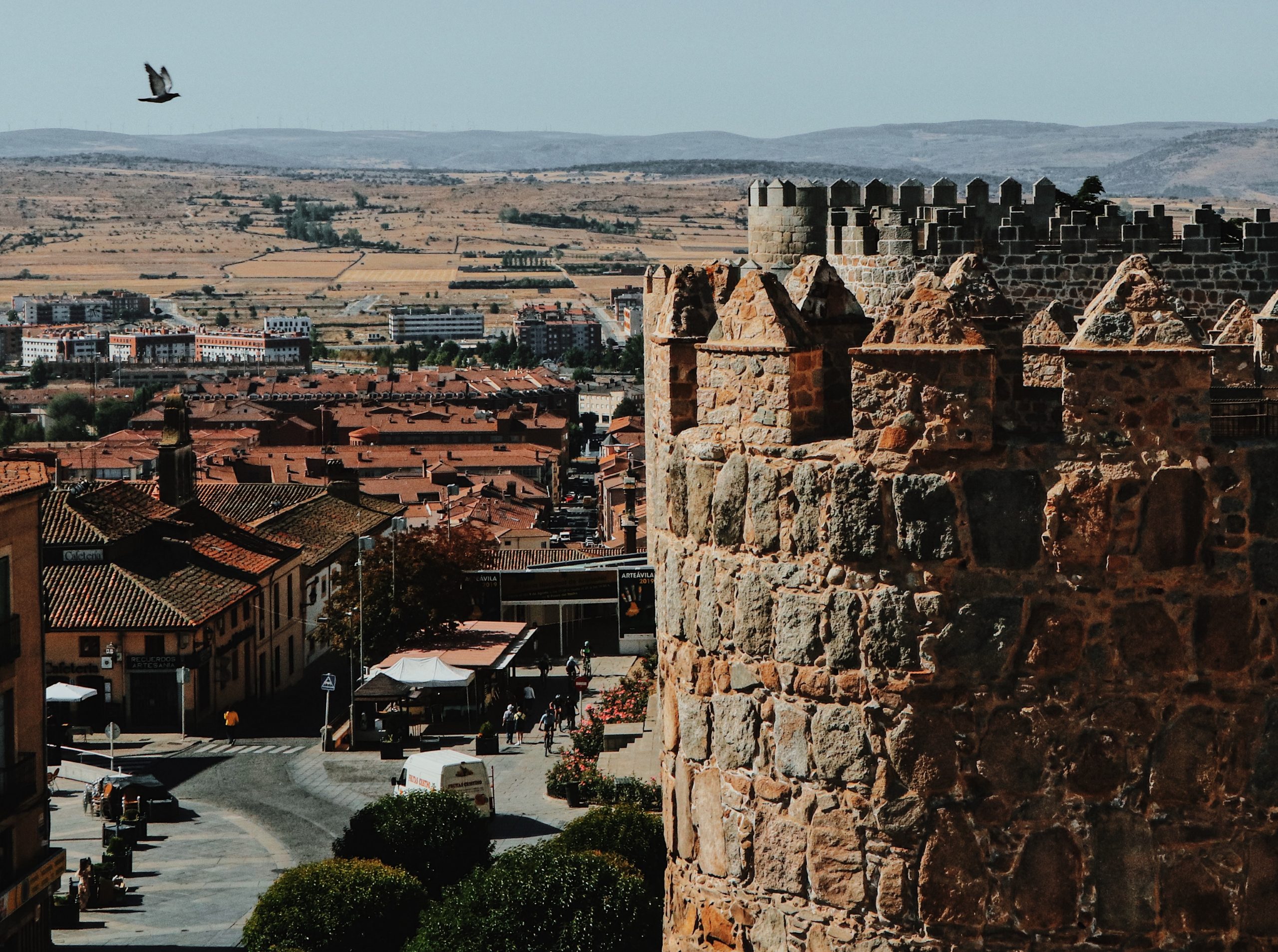 Detalle de la muralla de &Aacute;vila