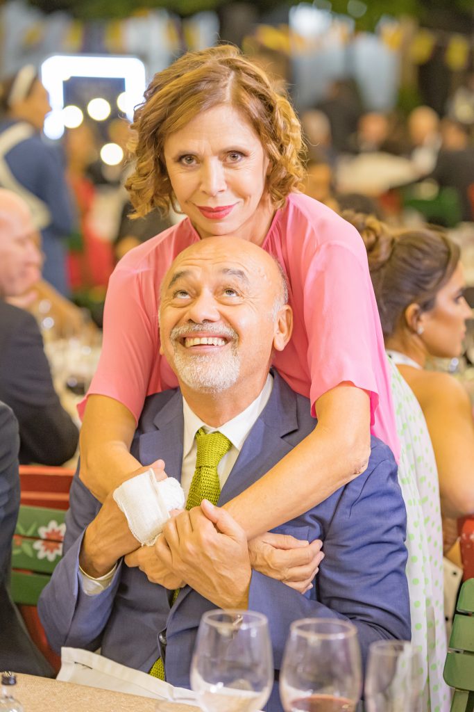 &Aacute;gatha Ruiz de la Prada junto al dise&ntilde;ador Louboutin