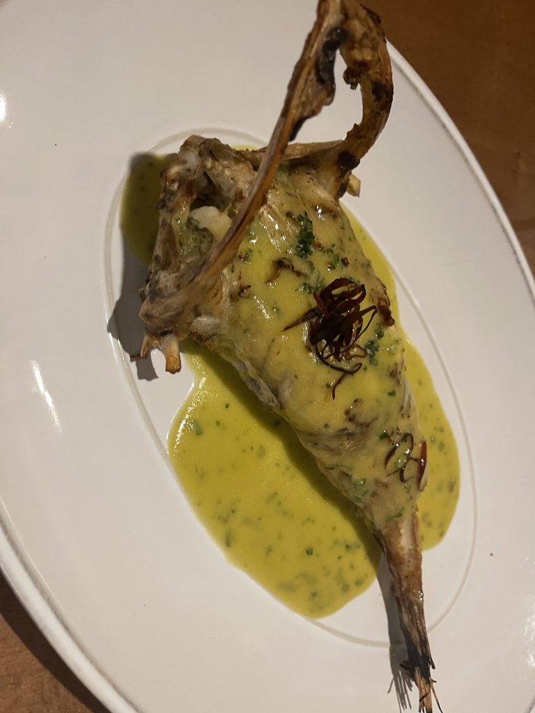 Plato de pescado en Barbill&oacute;n
