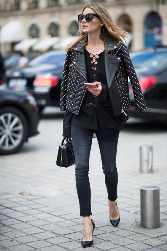 Olivia Palermo Biker