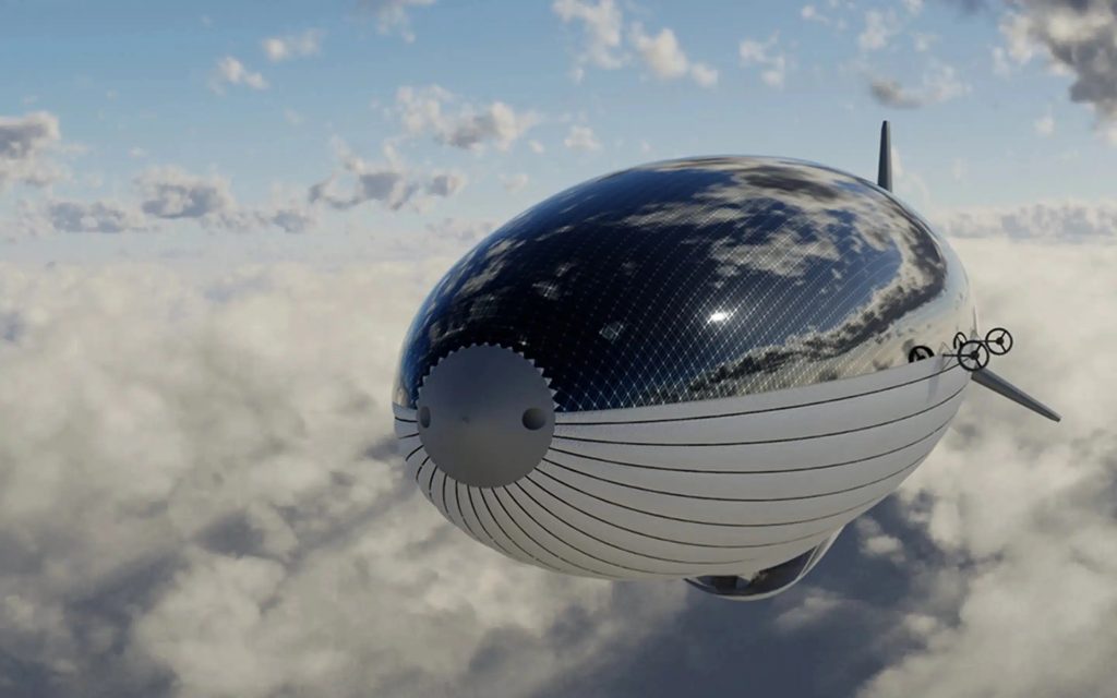 Placas solares, placas solares dirigible