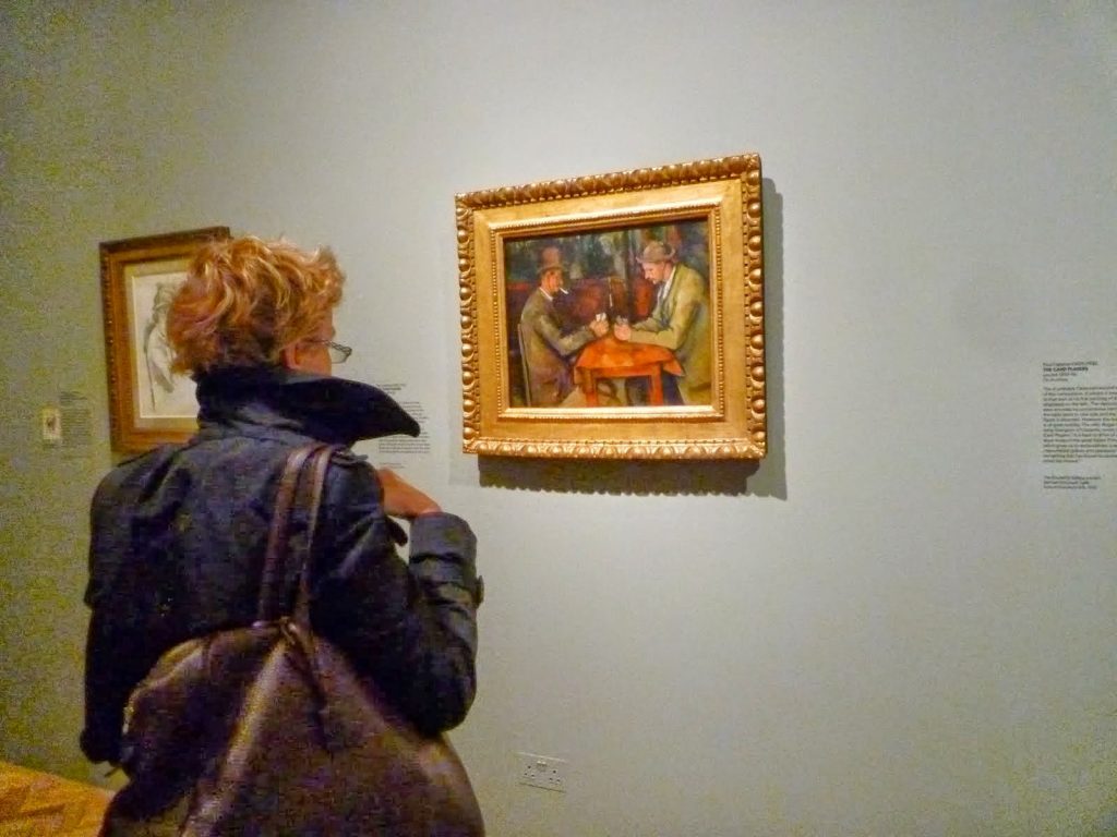 Muestra Los jugadores de cartas de Paul C&eacute;zanne, 