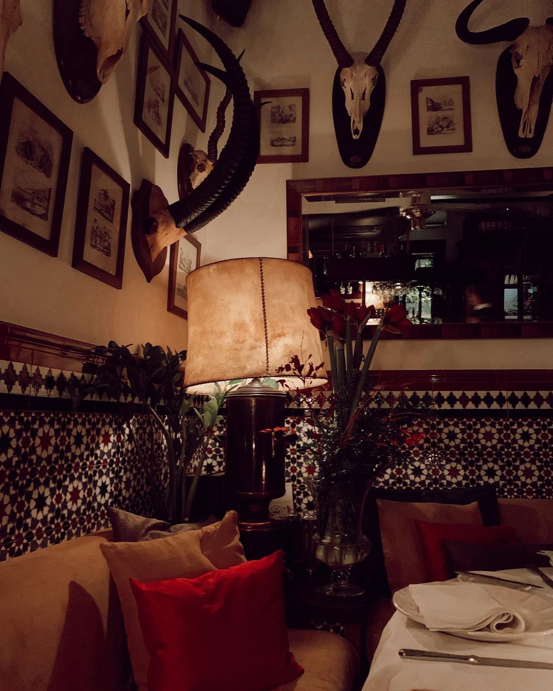 Rincón del restaurante La Parra