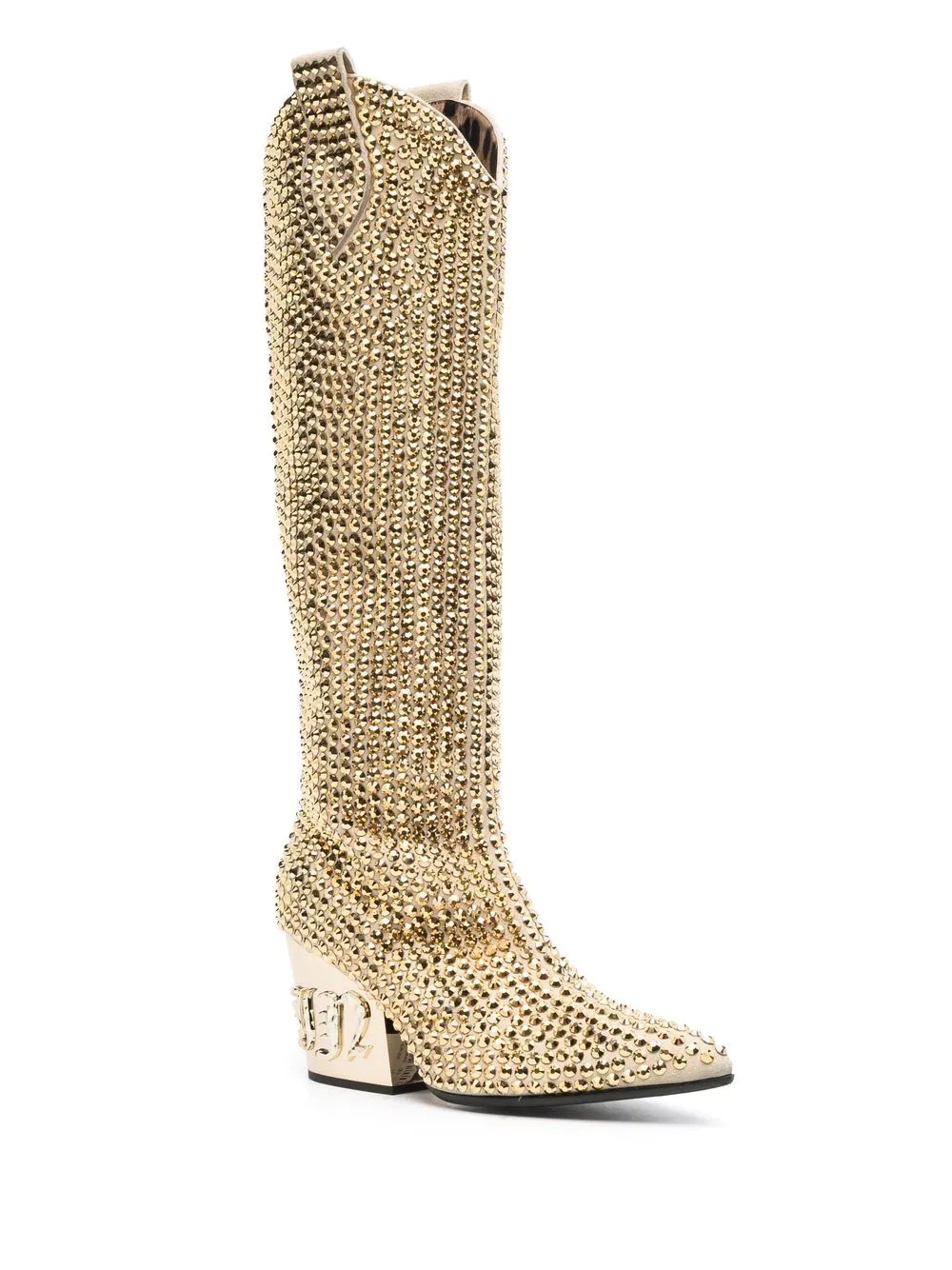 Botas cowboy doradas