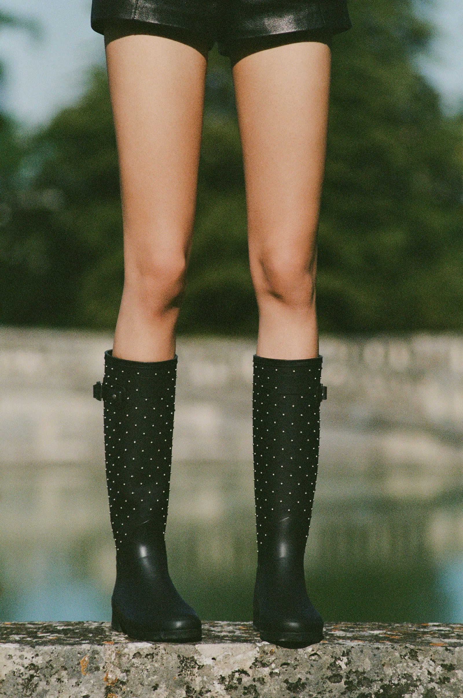 Botas con tachuelas