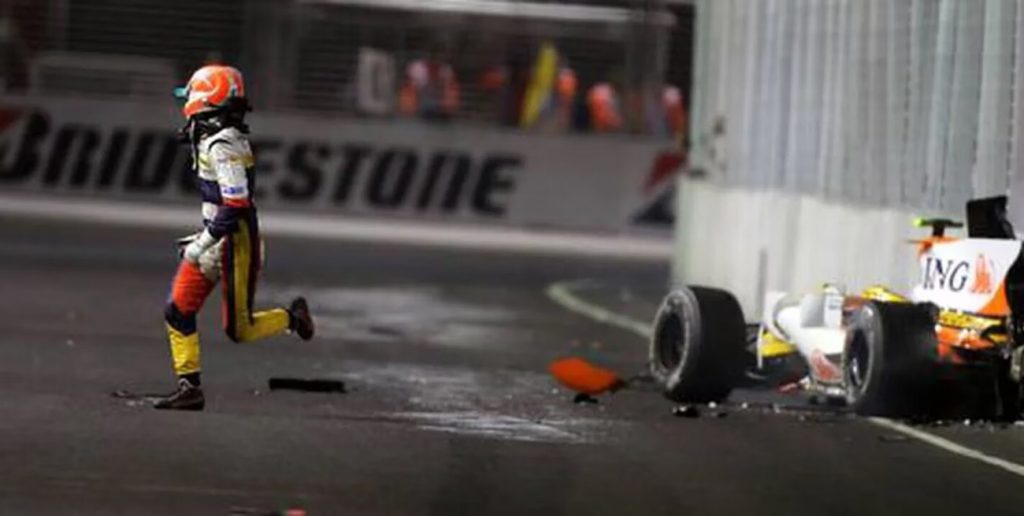 Accidente Fórmula 1, Singapur 2008