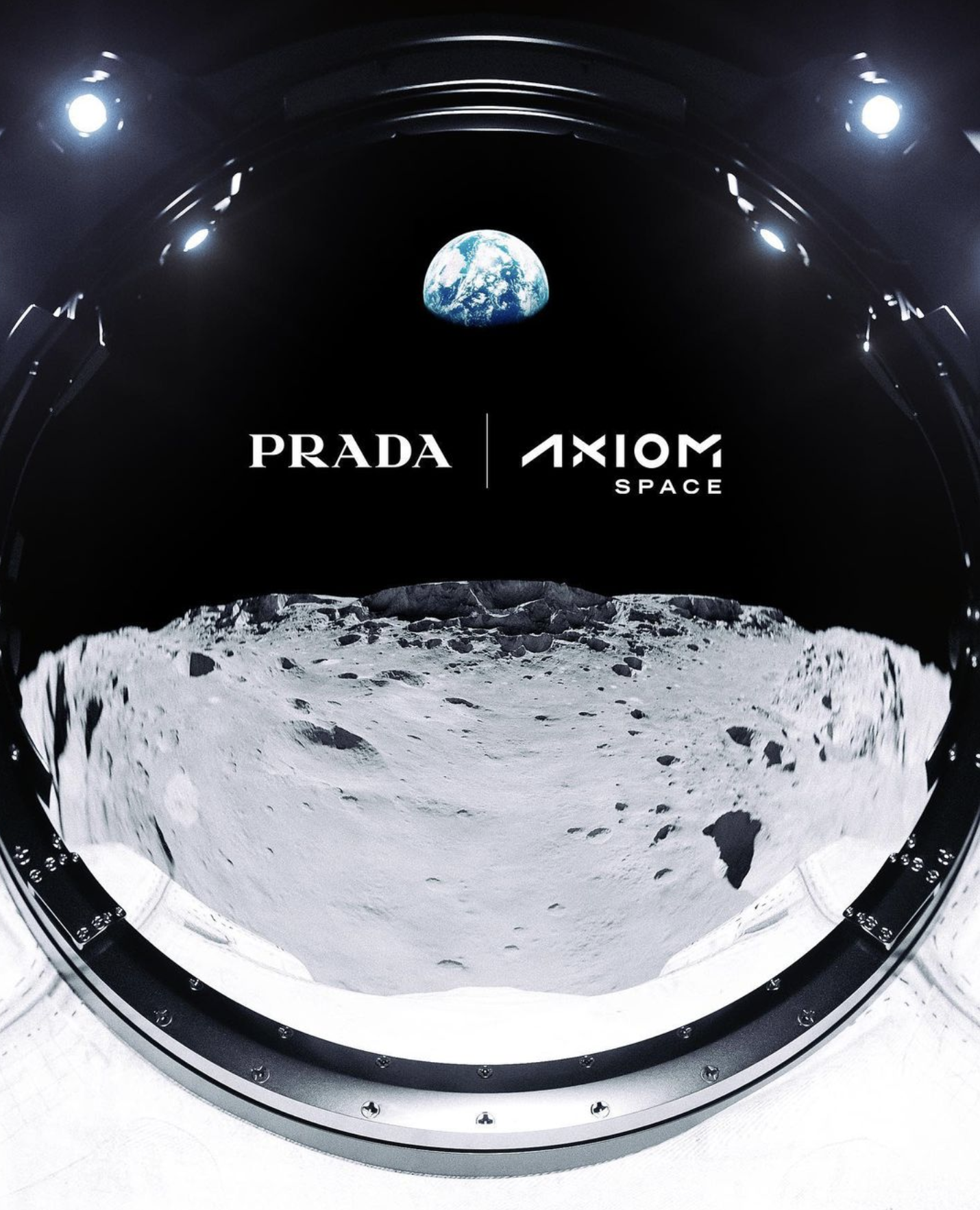 prada, traje espacial, espacio, luna, axiom