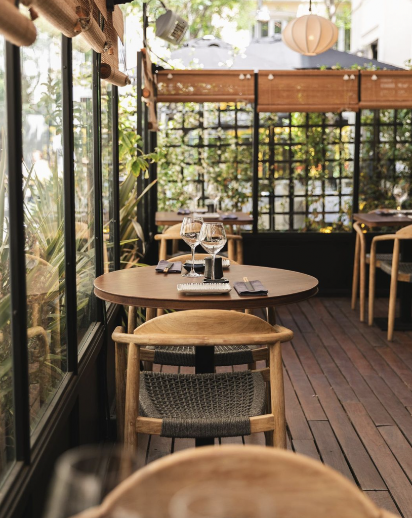 La terraza de Robata Madrid