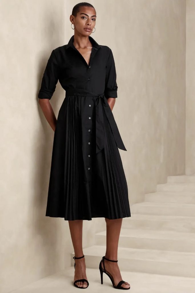 Vestido negro Banana Republic, Meghan Markle