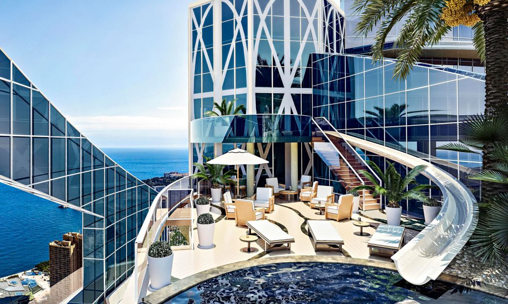 Terraza penthouse, terraza privada, Torre Odeón