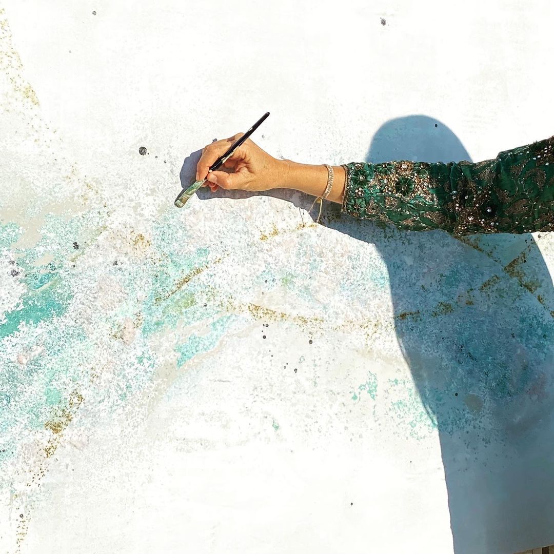 Pintando cuadro