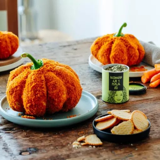 dip de queso, calabaza, recetas, halloween