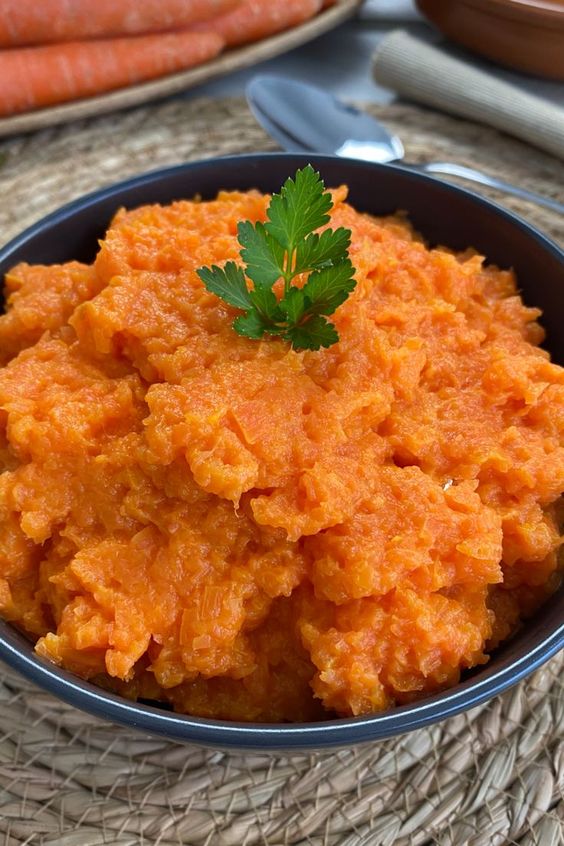 Puré de zanahorias, dieta, vientre plano, recetas