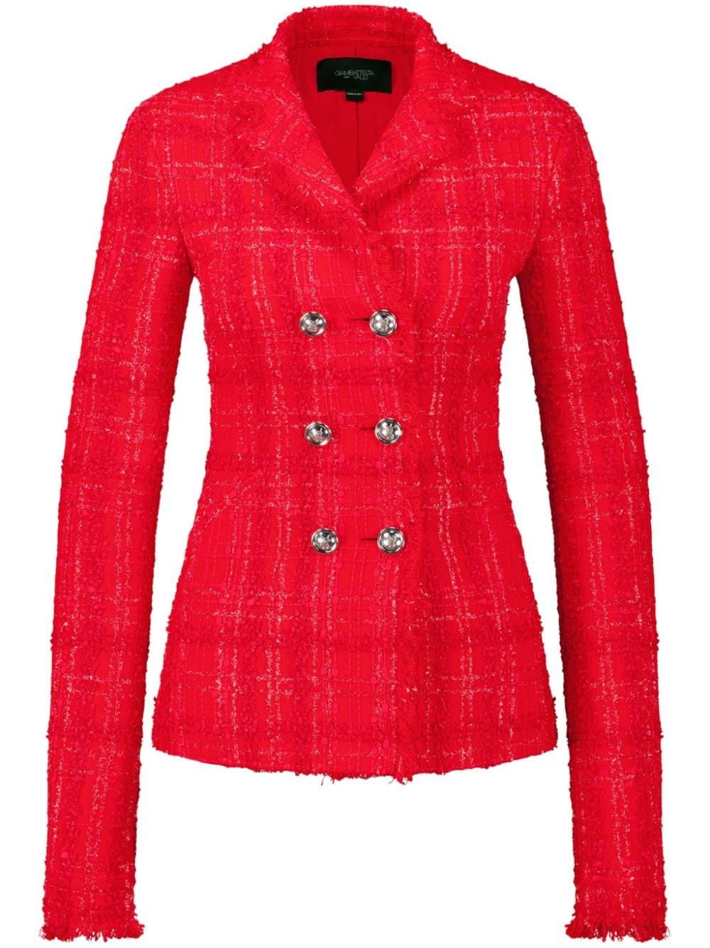 Chaqueta tweed rojo
