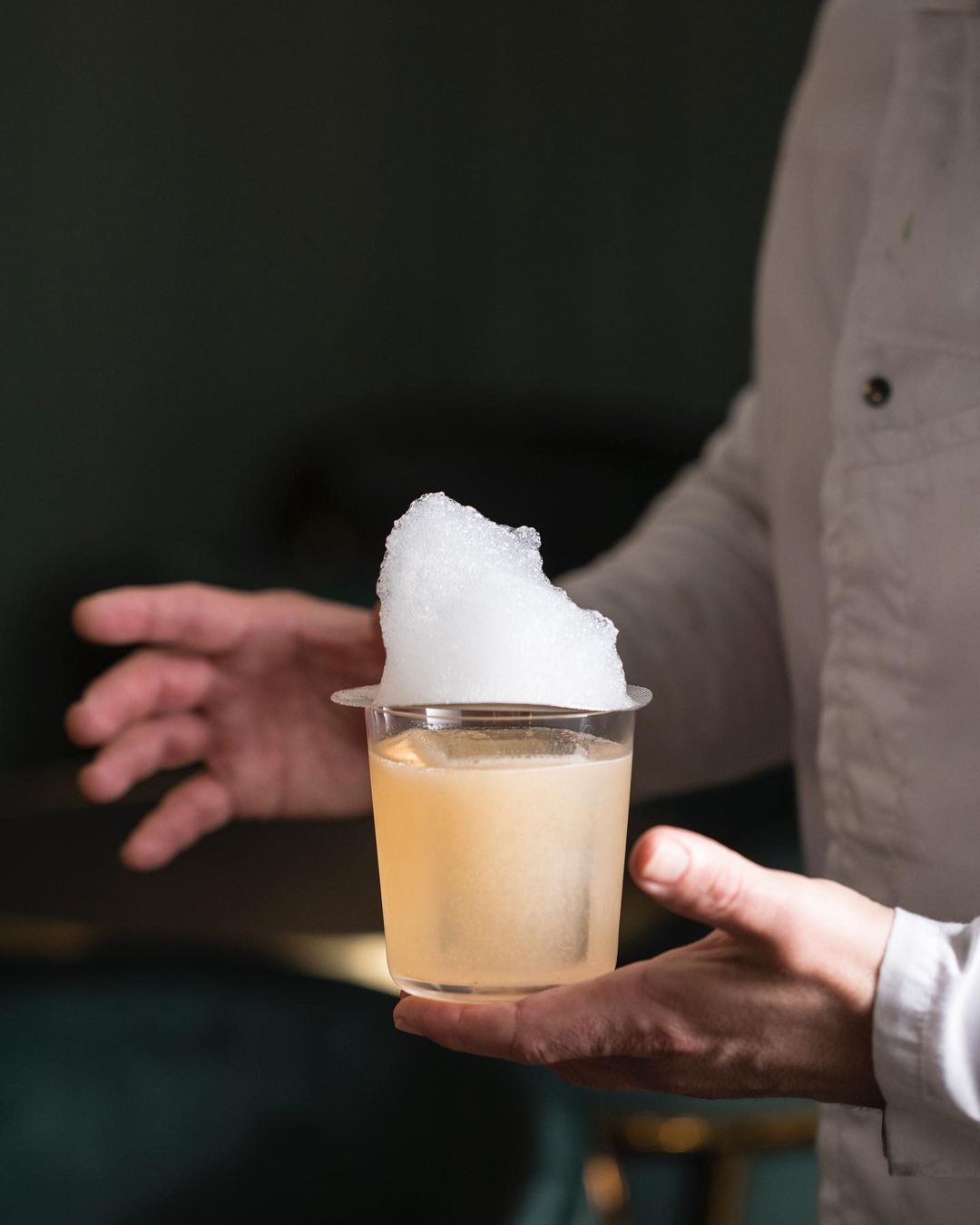 C&oacute;ctel con espuma