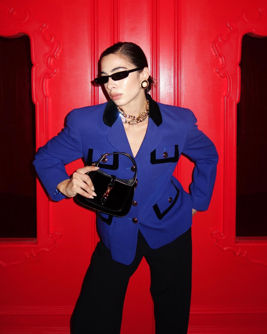 Chaqueta punto azul