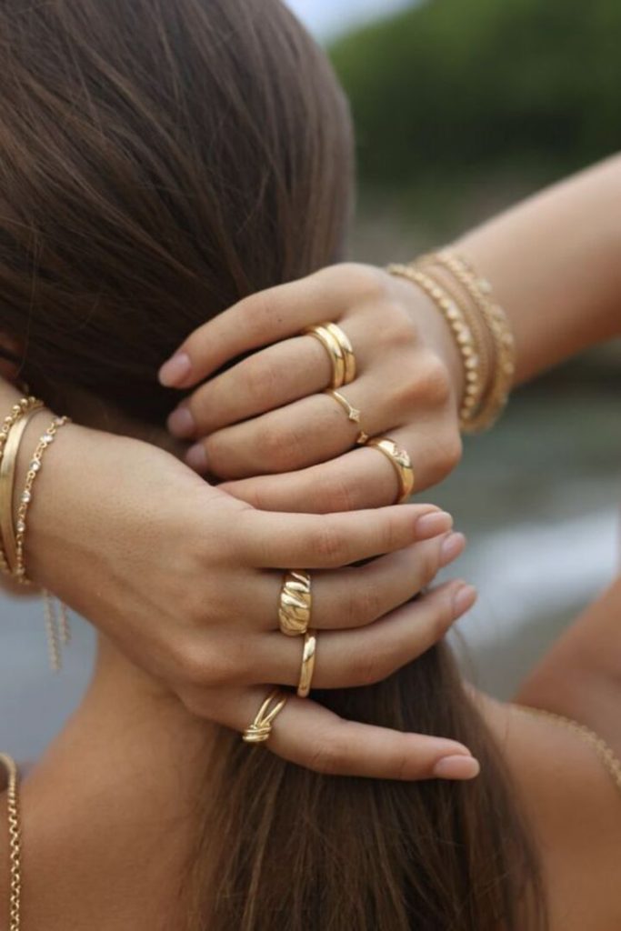 Coleta anillos de oro