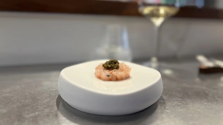 Plato de gambas, restaurante Cañabota