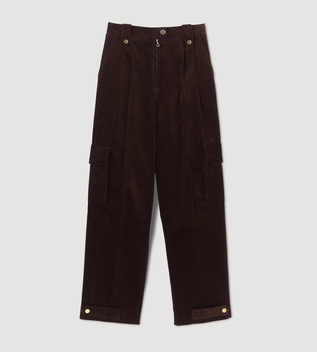 Pantal&oacute;n de terciopelo de Sandro