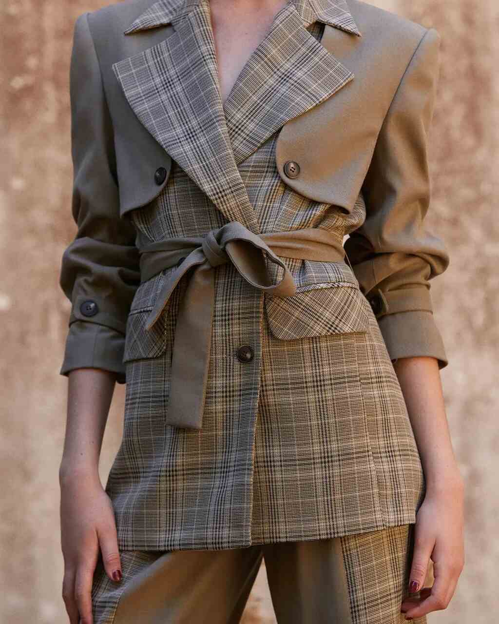 Blazer contrastes