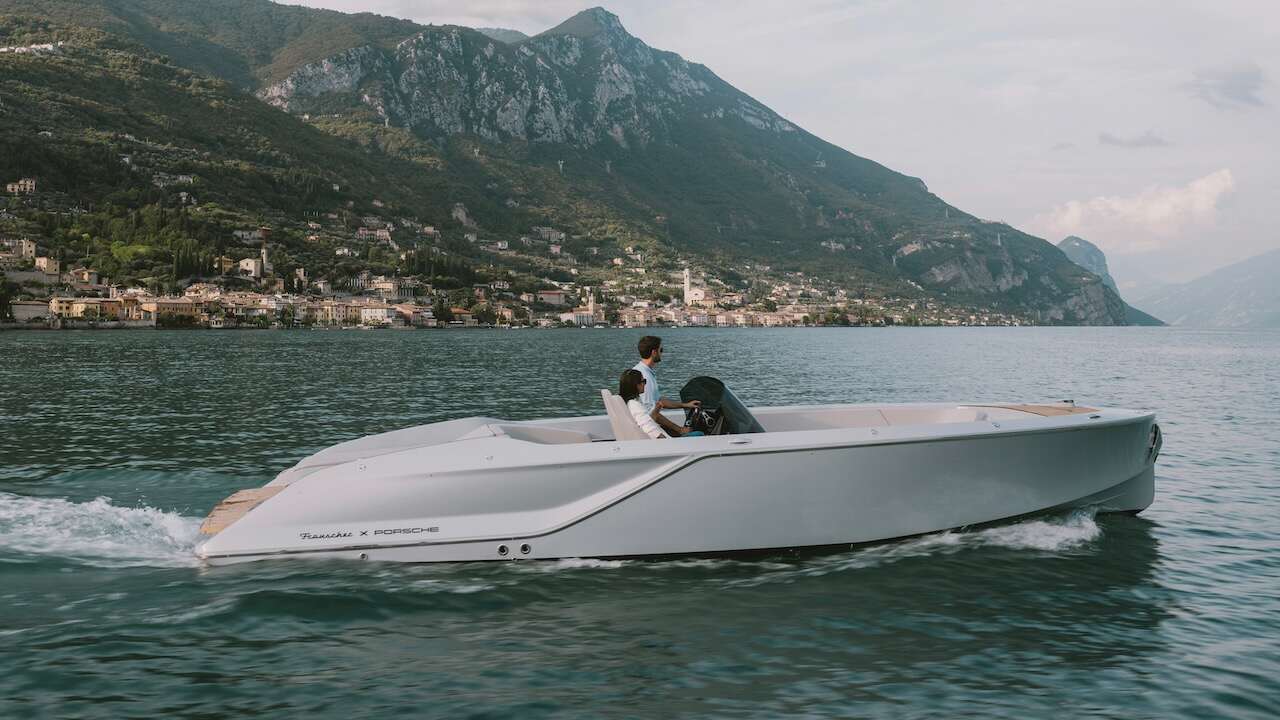 Embarcación porsche, barco porsche, Frauscher x Porsche 850 Fantom Air