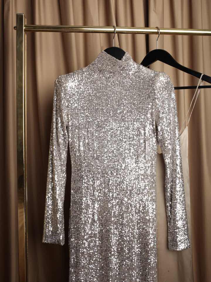 Vestido metalizado