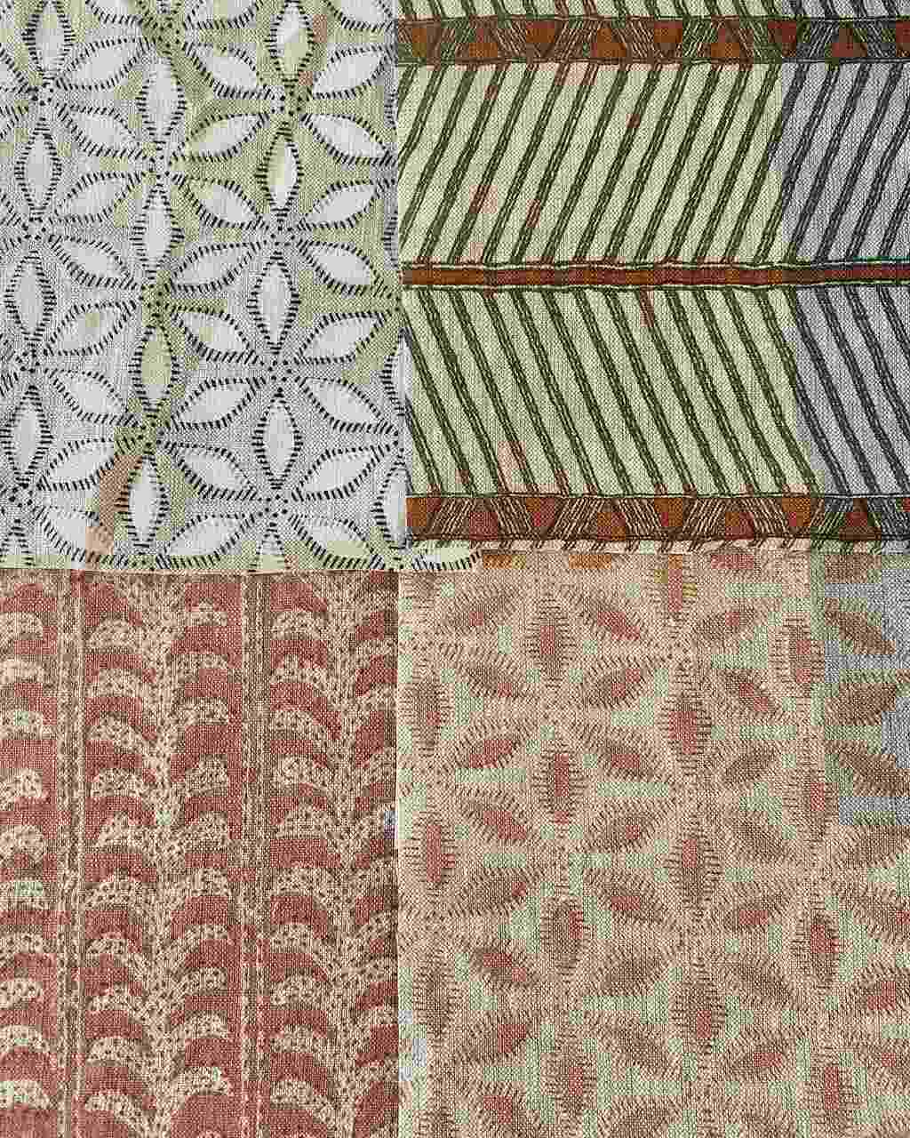 Telas, papeles, tienda de decoración