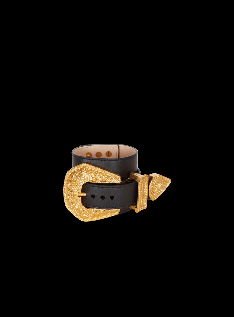 Brazalete cuero, brazalete, brazalete Balmain
