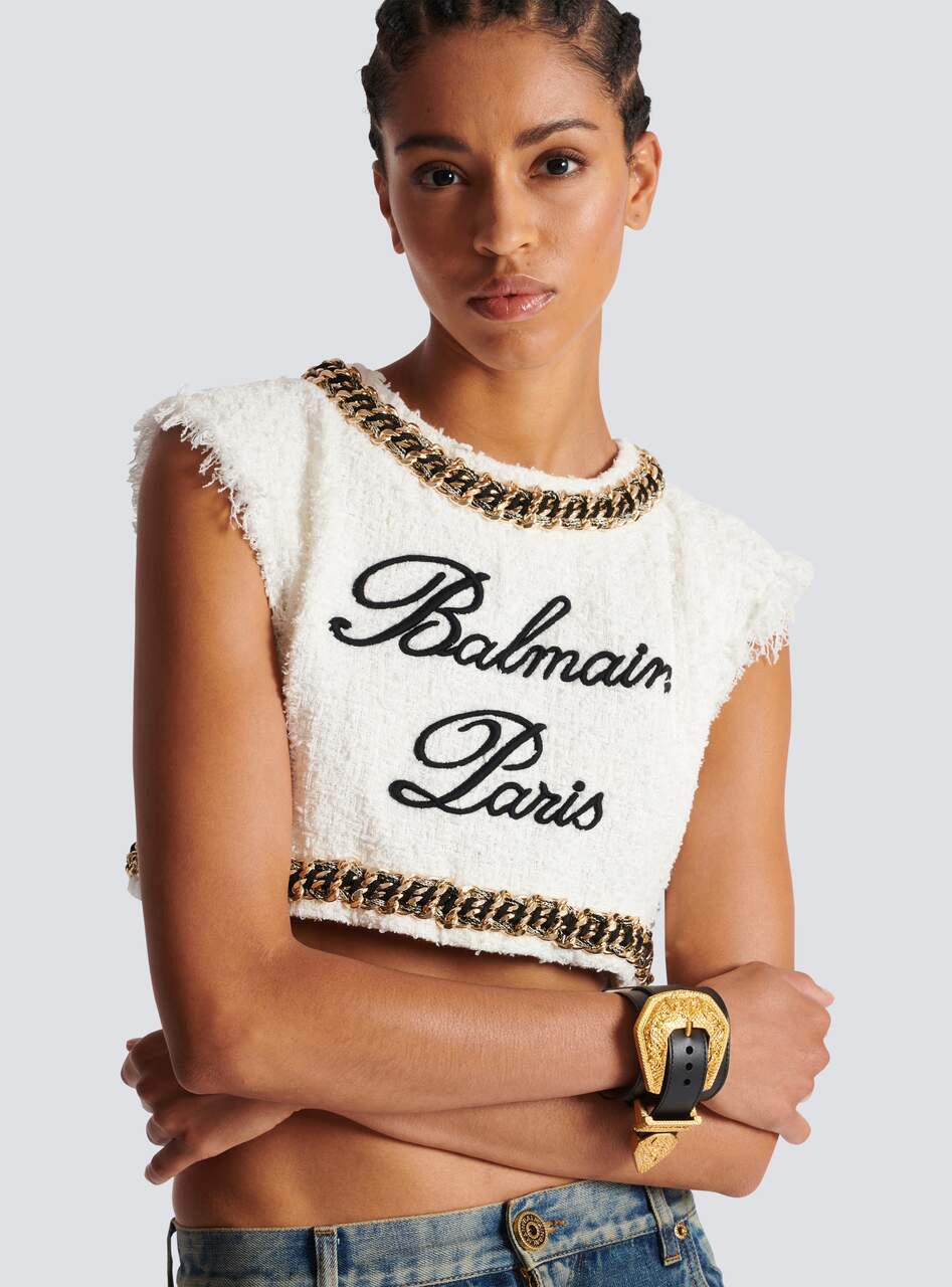Brazalete cuero, brazalete, brazalete Balmain