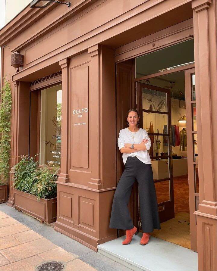 Marta Cobos en la tienda de Núñez de Balboa