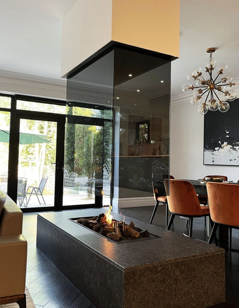 Chimenea moderna