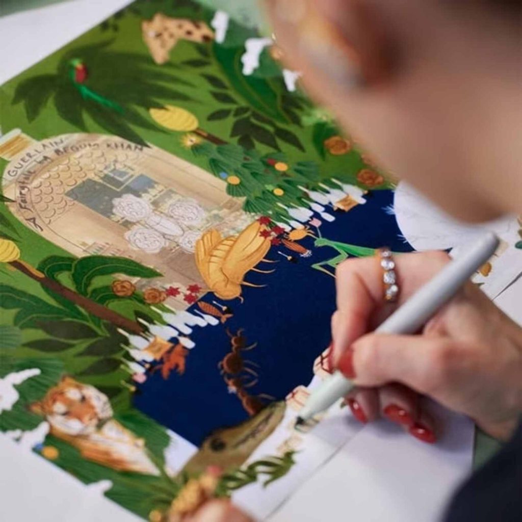 Pintura calendario Guerlain