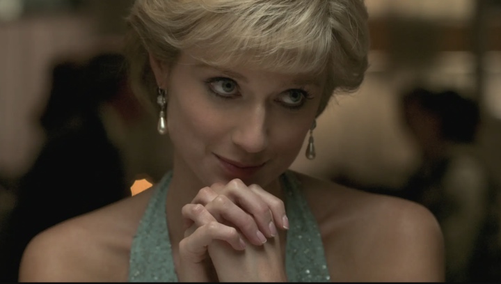 La actriz Elizabeth Debicki como Lady Di
