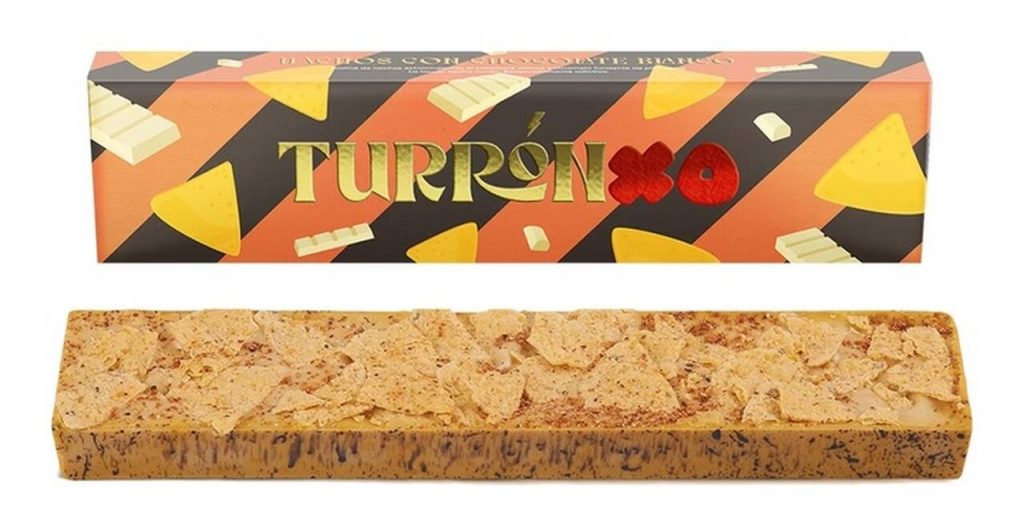 Turrón de chocolate y nachos