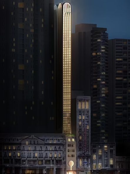 edificios estrechos 