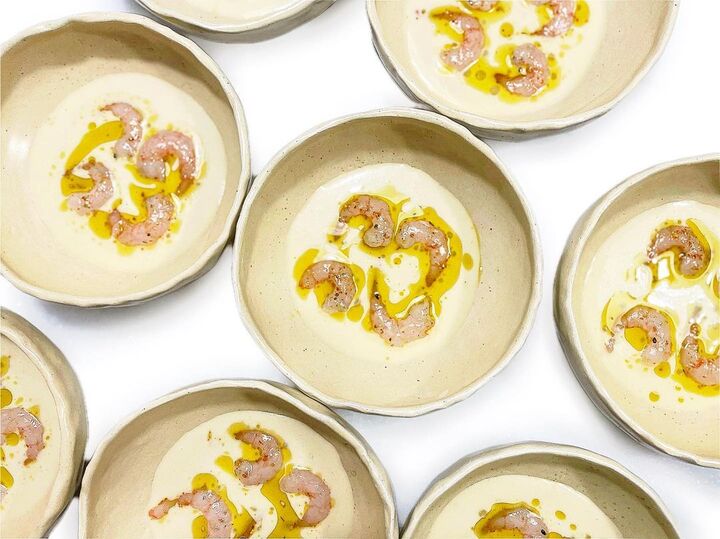 Quisquillas de Motril con escabeche de Perdiz