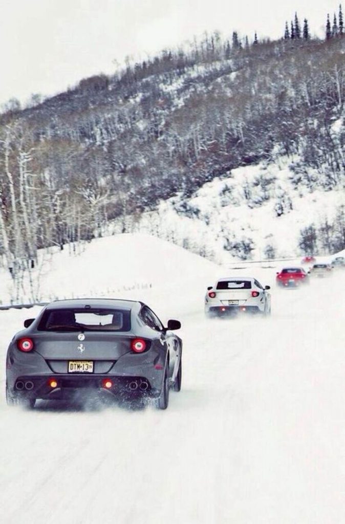 Coches en nieve