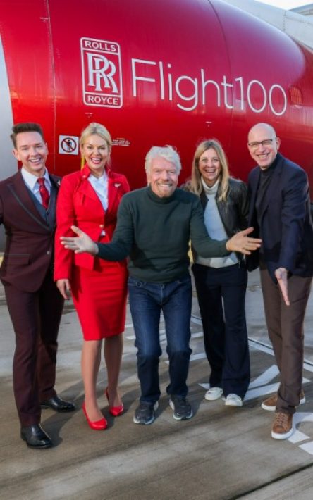 Virgin Atlantic, richard branson, avión vuela aceite
