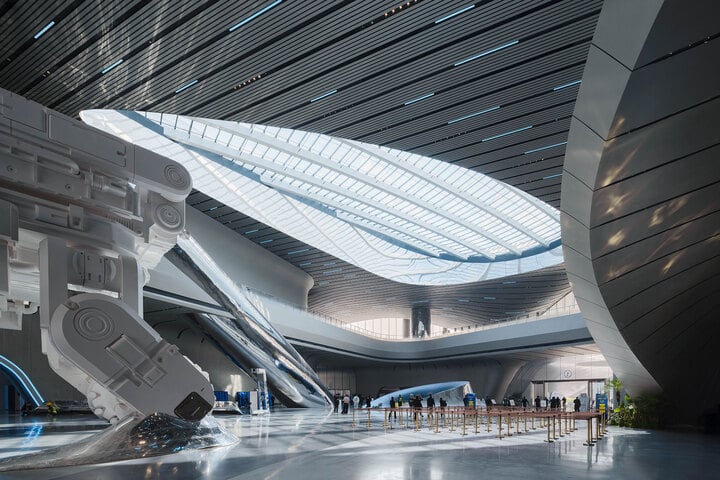 Interior Museo Zaha Hadid, Chengdu