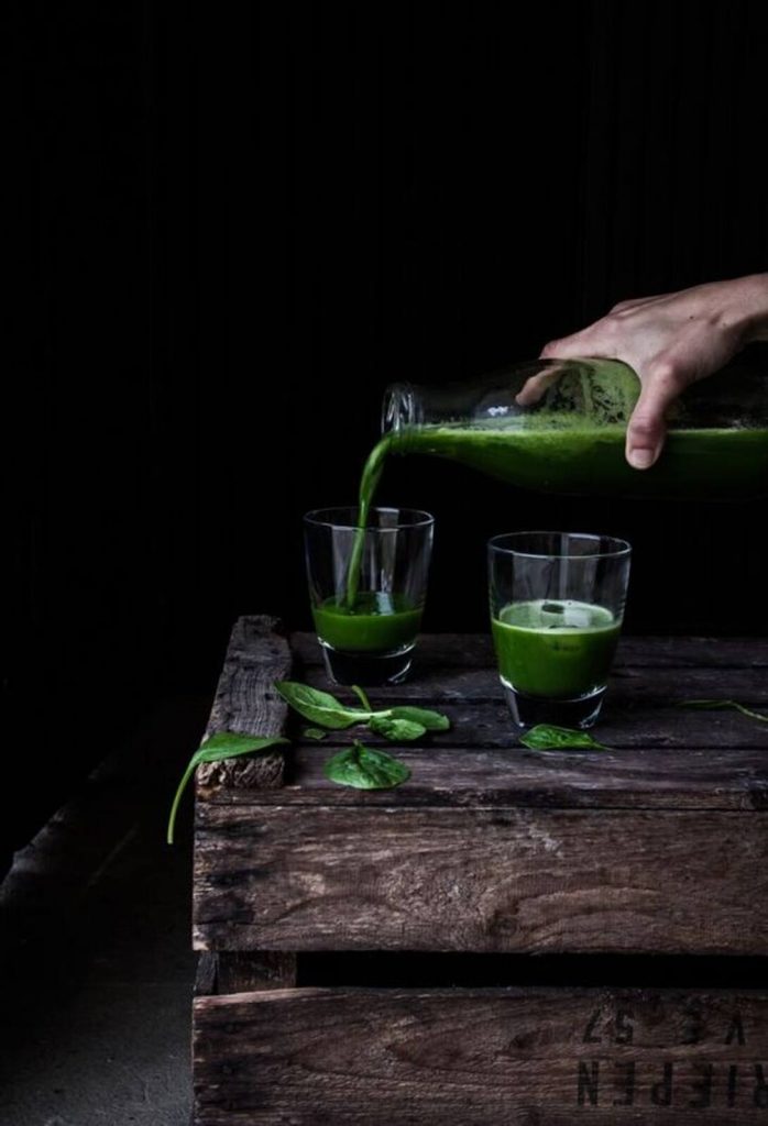 Vasos batido verde