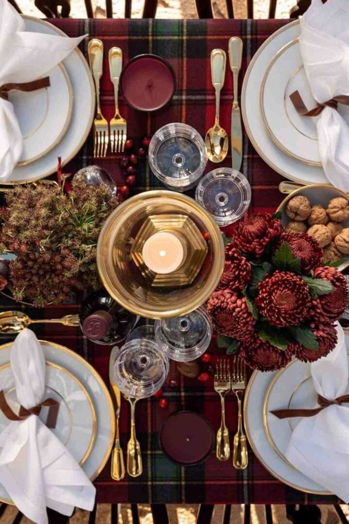 Decoración mesa Navidad