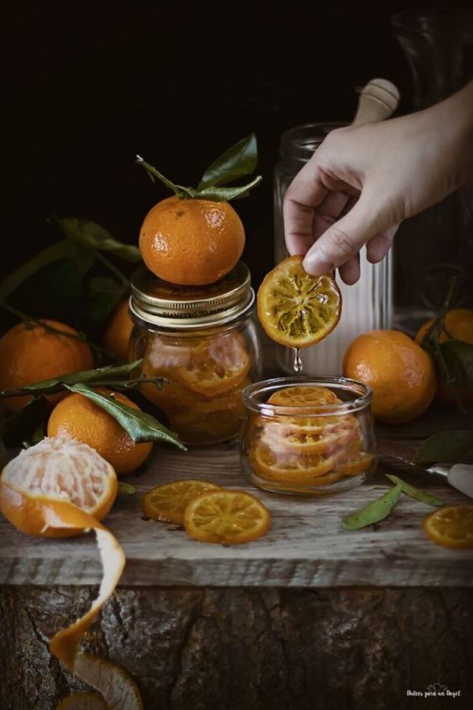Naranjas, naranjas confitadas