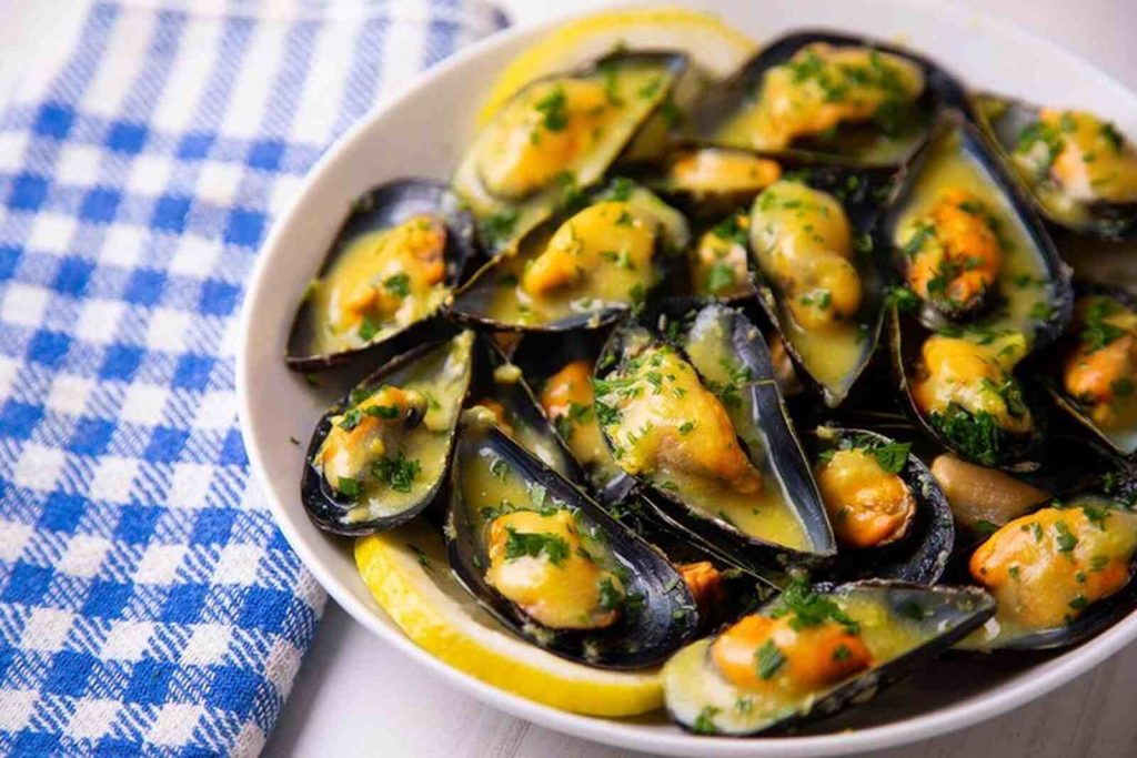 Mejillones a la mostaza