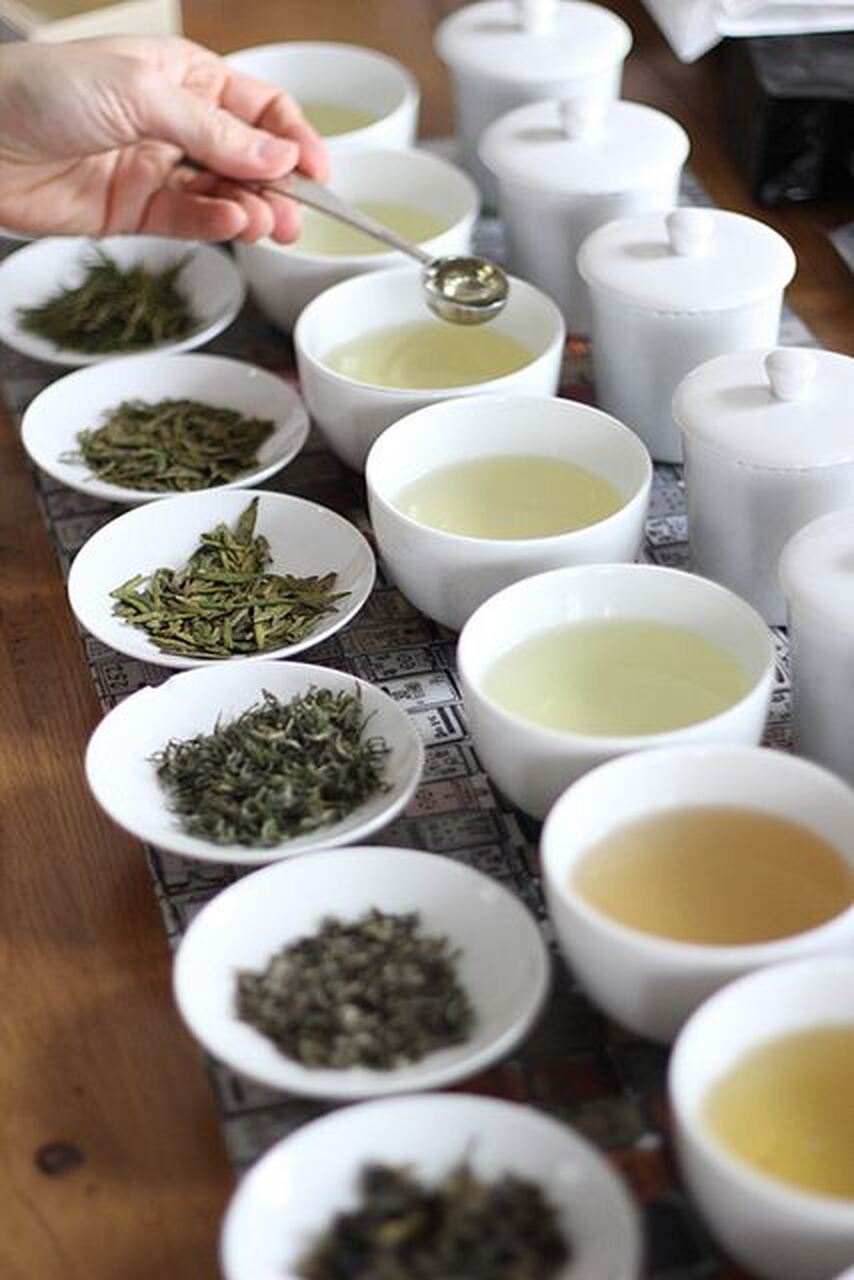 Té verde, infusión, piel